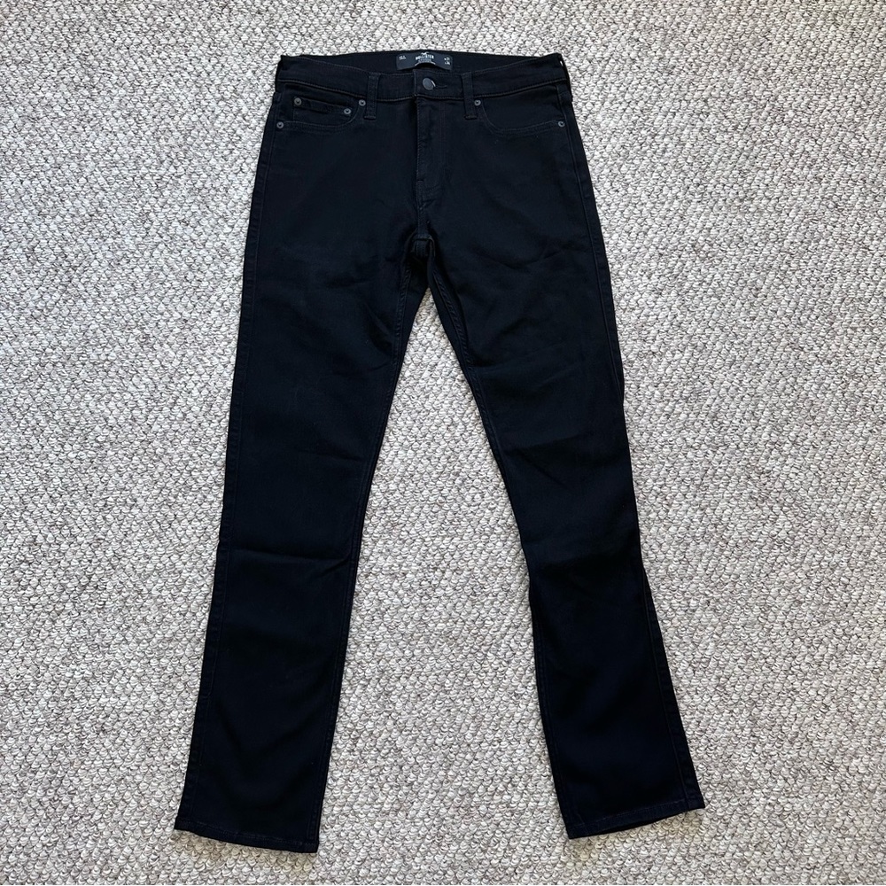 Hollister Co jeans 31x34 men’s denim jeans black slim straight stretch